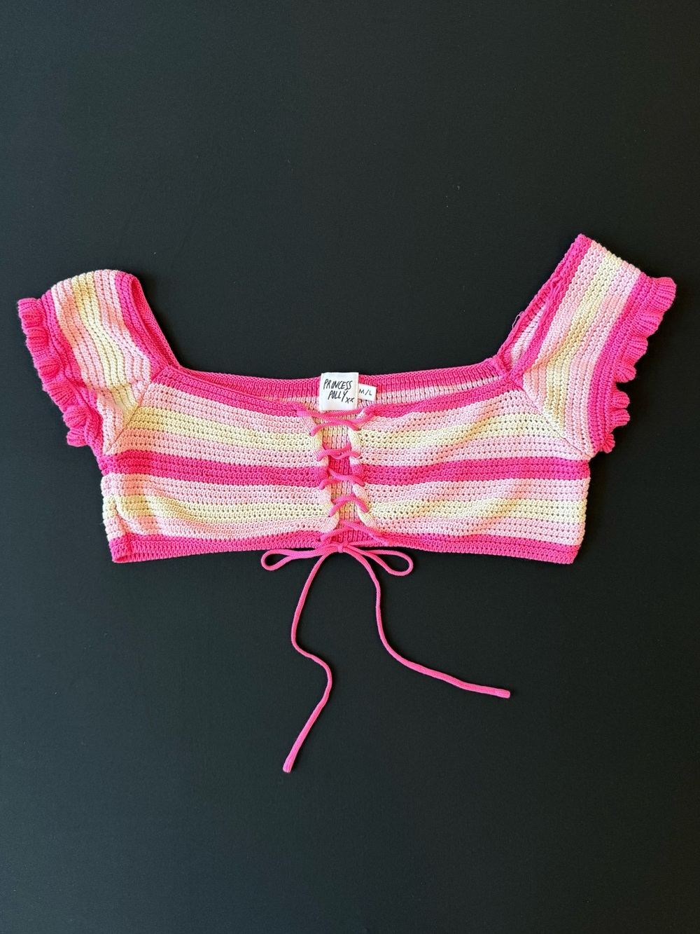 Princess Polly M/L crochet crop top